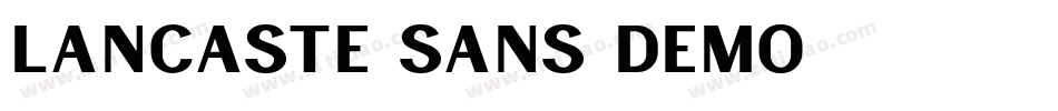 Lancaste Sans Demo字体转换